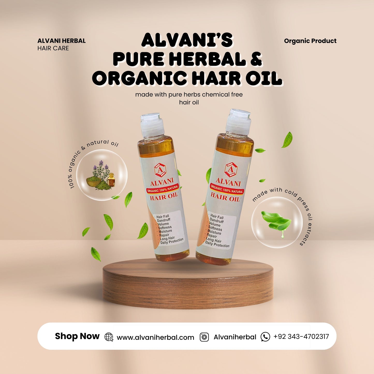 Alvani Herbal Hair Oil ✨ Best Selling ✨